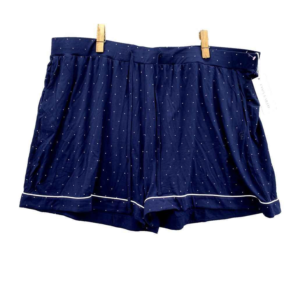 Cozy Earth Shorts Women‎ XXXL Blue Loungewear Ultra Soft Bamboo Chic Preppy Boho